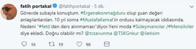 Fatih Portakal'dan TSK'ya gündemi sallayacak Süleymancılar ve Menzilciler sorusu! - Resim : 1