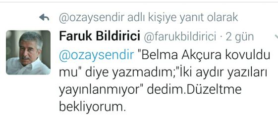 Milliyet yazarının Faruk Bildirici'den bir ricası var: Hürriyet'in gazetecilik etiğiyle... - Resim : 1