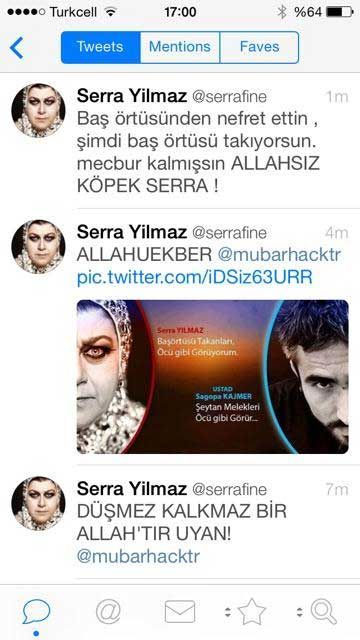 Serra Yılmaz'ın Twitter hesabı hacklendi - Resim : 1