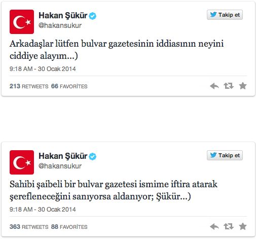 Sahibi şaibeli tetikçi bulvar gazetesi! Takvim'in haberine Hakan Şükür'den sert cevap! - Resim : 1