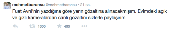 Mehmet Baransu'dan operasyon resti! "Operasyon için hazırız, hadi bakalım hırsızlar!" - Resim : 1