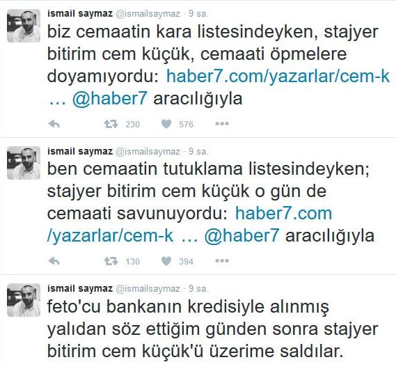 Cem Küçük ile İsmail Saymaz Twitter'de fena kapıştı: Bedelini ödeyeceksin, stajyer bitirim! - Resim : 1