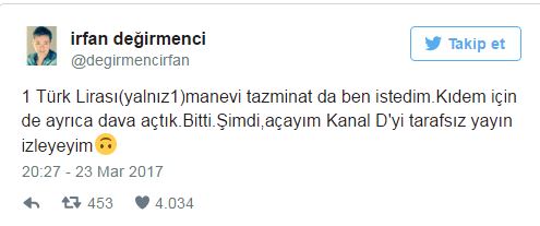 Kanal D'den "Hayır" dediği için kovduğu İrfan Değirmenci’ye dava! - Resim : 2