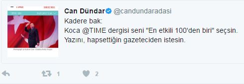 TIME, 'en etkili 100 kişi' arasında Erdoğan'ı da gösterdi, yazıyı Can Dündar'dan istedi - Resim : 2