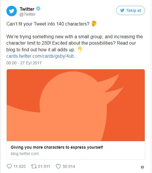 Twitter'dan 280 karakter sürprizi: İlk tweet'ler atıldı - Resim : 1