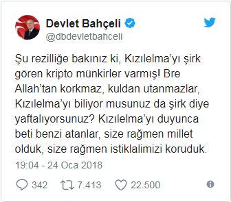 Devlet Bahçeli'den yazar İhsan Eliaçık'a 'Kızılelma' tepkisi: 'Kripto münkir' - Resim : 1