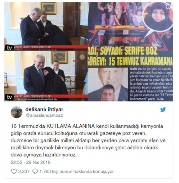 '15 Temmuz kahramanı' diye tanıtılmıştı! Şerife Boz'a dava şoku: Haber düzmece miydi? - Resim : 1