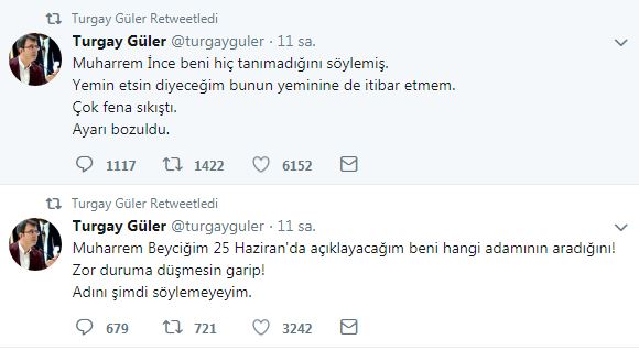 Turgay Güler'den Muharrem İnce'ye jet yanıt: Söyle şimdi Muharrem hatırladın mı beni? - Resim : 1