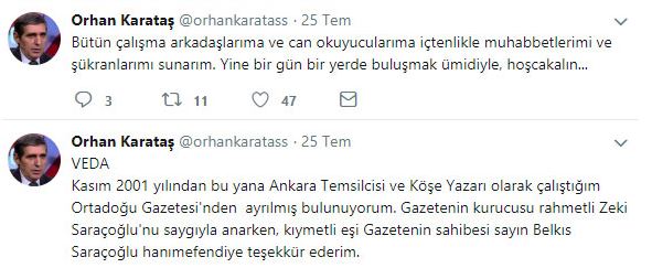 MHP'nin gazetesi Ortadoğu'da deprem! İkisi köşe yazarı 3 isimle yollar ayrıldı! - Resim : 1