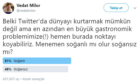 Soğanlı mı soğansız mı olmalı? Menemen savaşını kim kazandı? - Resim : 1