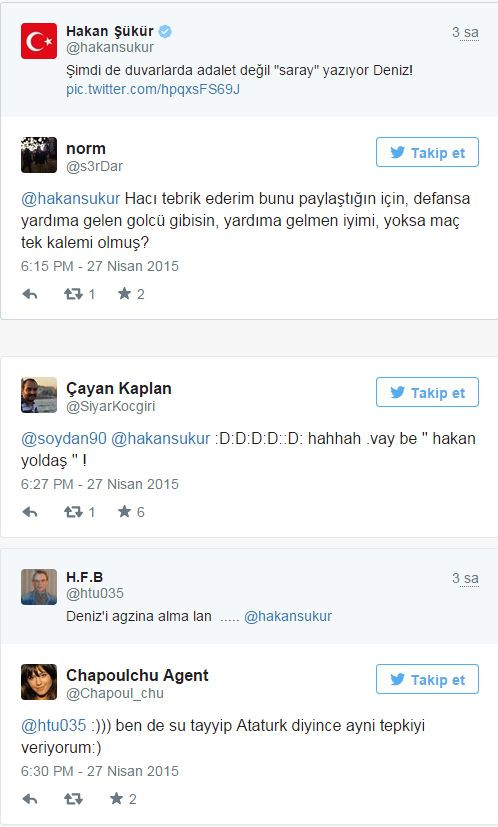 Hakan Şükür'ün Deniz Gezmiş tweeti sosyal medyayı salladı - Resim : 2