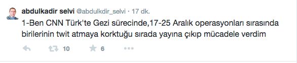 Abdulkadir Selvi twitter'dan bombaladı! "Patron kalemleri şunu da bilin..." - Resim : 1