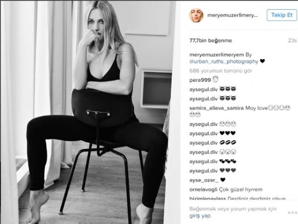 Meryem Uzerli'nin fotoğrafçı arkadaşına verdiği pozu rekor kırdı! - Resim : 1