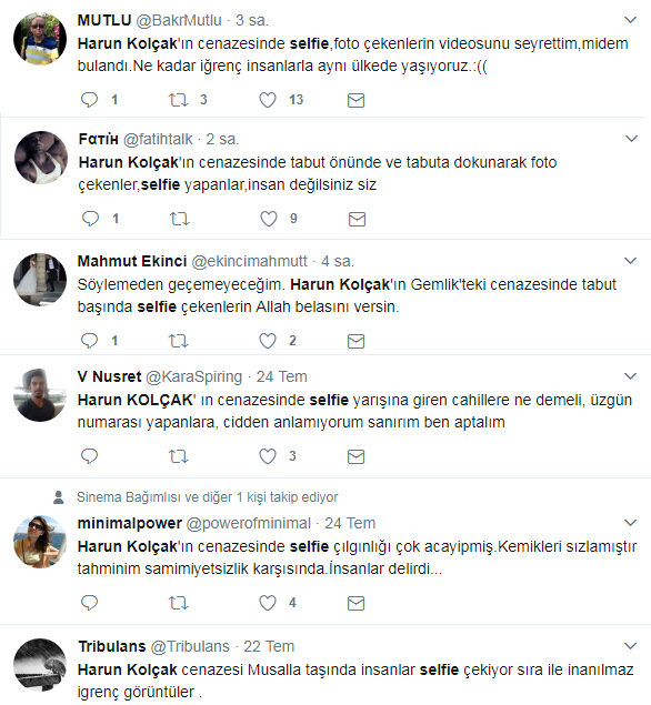 Harun Kolçak'ın cenazesinde şok görüntü! Tabut önünde selfie! - Resim : 7