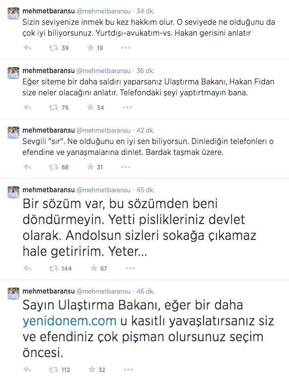 Baransu'dan Bakan'a tehdit tweeti! Yeminimi bozdurmayın sokağa çıkamazsınız! - Resim : 1