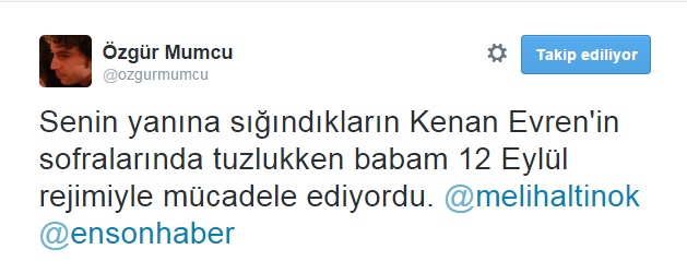 Özgür Mumcu Sabah yazarına Twitter'dan fena çaktı! Yanına sığındıkların tuzlukken.. - Resim : 2