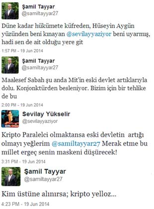 Şamil Tayyar'dan Sevilay Yükselir'e şok tweet! Kripto Yelloz! - Resim : 1