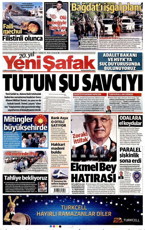 Savcı: Yeni Şafakçılar'ı alın, Yeni Şafak: Bu savcıyı alın - Resim : 1