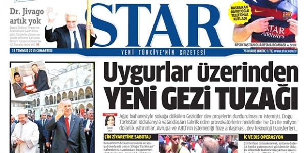 Star Gazetesi 'büyük oyunu' çözdü! Uygurlar üzerinden yeni Gezi tuzağı! - Resim : 1