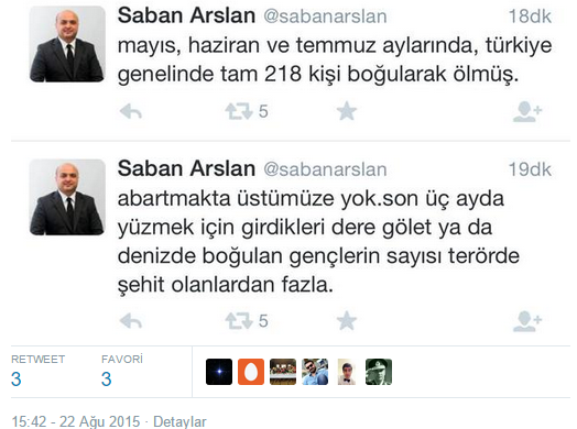 Sabah'ın haber koordinatöründen skandal şehit tweeti! - Resim : 1