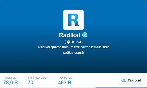 Radikal Gazetesi'ne Twitter şoku! Hesabına 'Kelebek' kondu! - Resim : 2