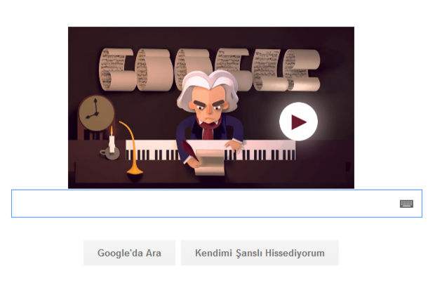 Google, Beethoven’ın 245. doğum gününü unutmadı - Resim : 1