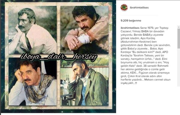 İbrahim Tatlıses'ten duygulandıran Yılmaz Güney paylaşımı - Resim : 1