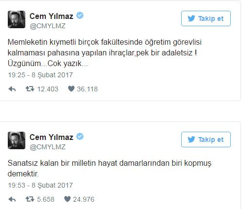Cem Yılmaz'dan akademisyenlerin ihracına Atatürk'lü tepki! - Resim : 1