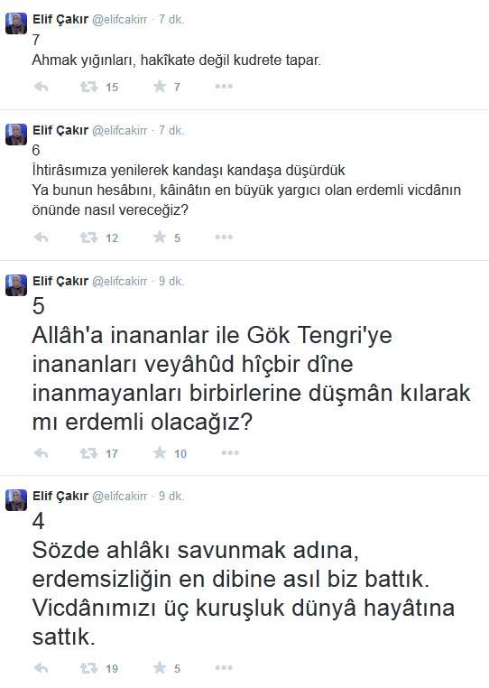 Elif Çakır'ın "Kabataş itirafları" twitter'ı salladı: "Yanıldım, gaflete düştüm" - Resim : 2