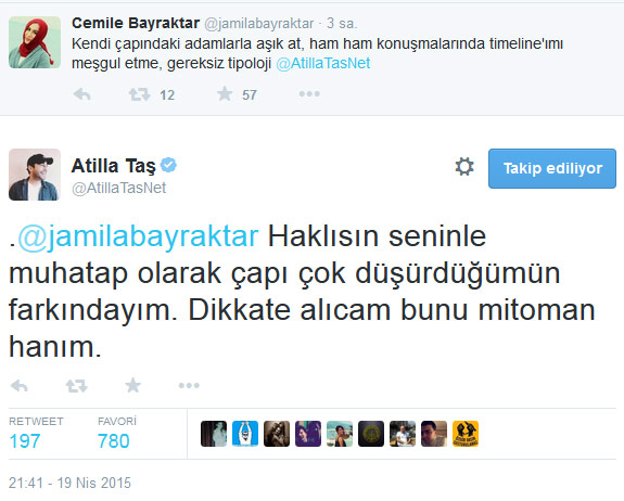 Atilla Taş'ın Yeni Şafak yazarına cevabı Twitter'da rekor kırdı! - Resim : 2