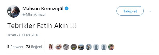 Fatih Akın, Altın Küre ödülü ile Twitter’a damga vurdu - Resim : 2