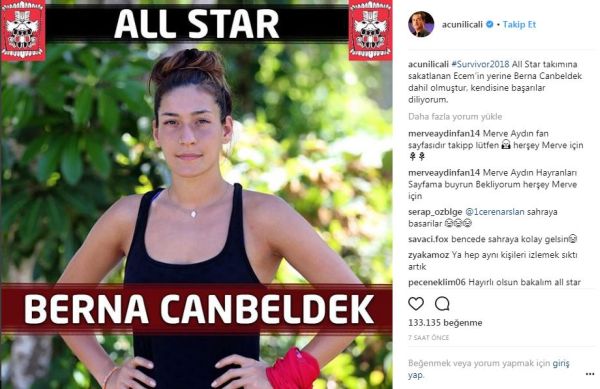 Acun Ilıcalı açıkladı... Survivor'a sürpriz isim! - Resim : 2