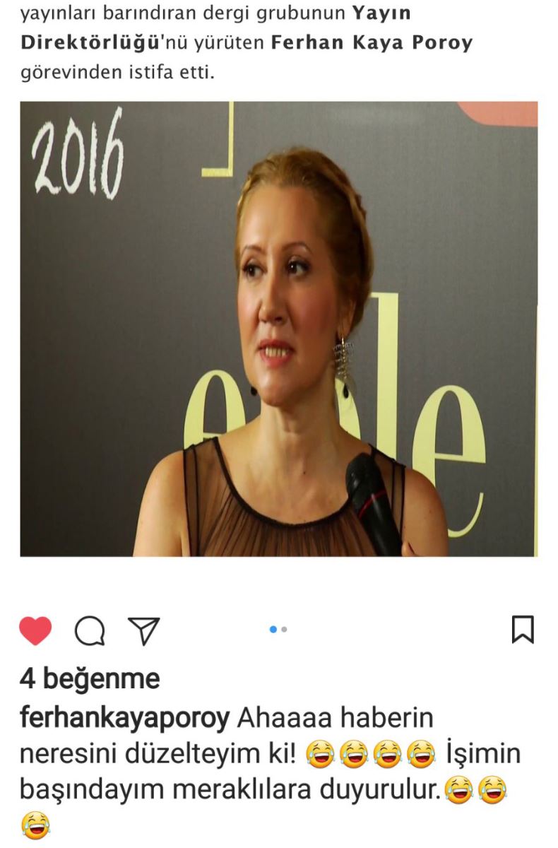 Doğan Burda Dergi Grubu'nun tepe ismi istifa mı etti? Instagram'dan açıkladı! (Medyaradar/Özel) - Resim : 2