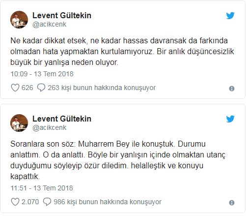 Muharrem İnce 'ahlaksız' dedi, Levent Gültekin çark etti: Utanç duyuyorum! - Resim : 2