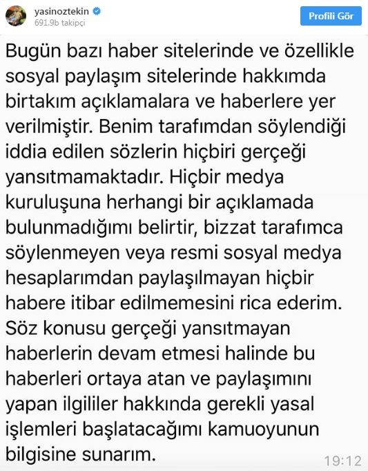 Canlı yayında açıkladı! Yasin Öztekin'den gazeteciye telefonla tehdit... - Resim : 2