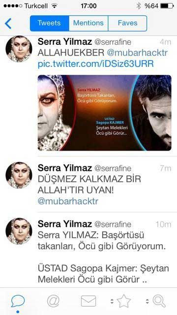 Serra Yılmaz'ın Twitter hesabı hacklendi - Resim : 2