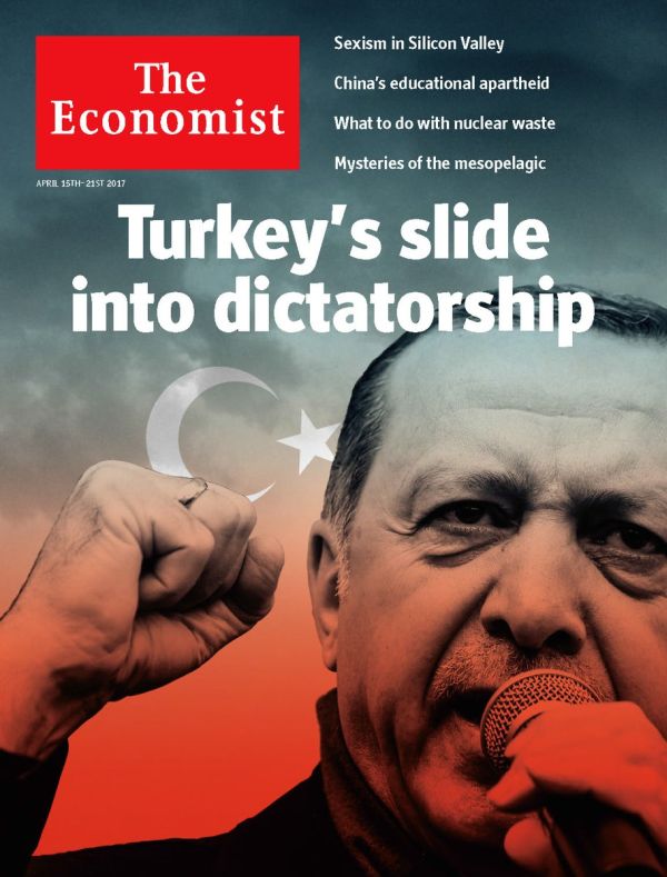 The Economist referandumu böyle taşıdı: Türkiye diktatörlüğe kayıyor - Resim : 1