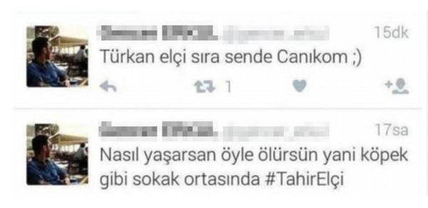 Emniyet'ten Türkan Elçi'ye tehdit tweetine inceleme - Resim : 1