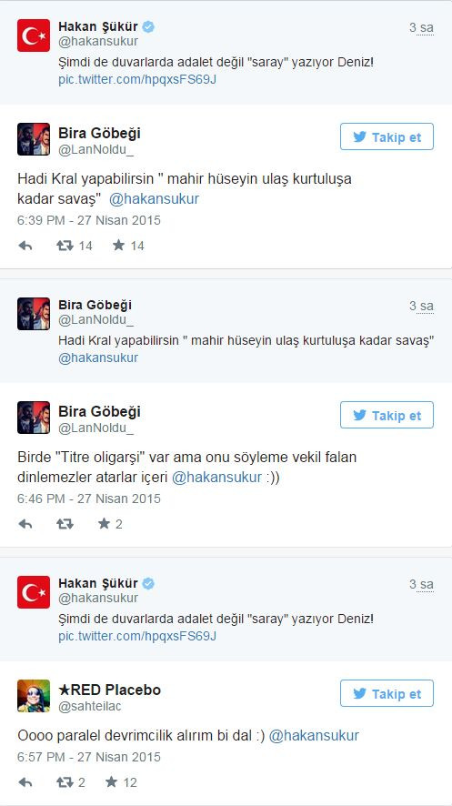 Hakan Şükür'ün Deniz Gezmiş tweeti sosyal medyayı salladı - Resim : 3