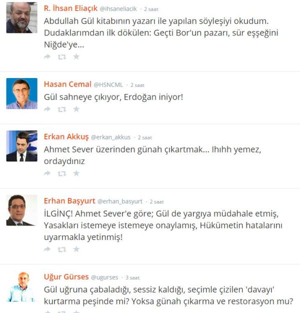 Abdullah Gül ile 12 Yıl kitabı twitter'ı salladı! Hangi ünlü isim ne yazdı? - Resim : 2