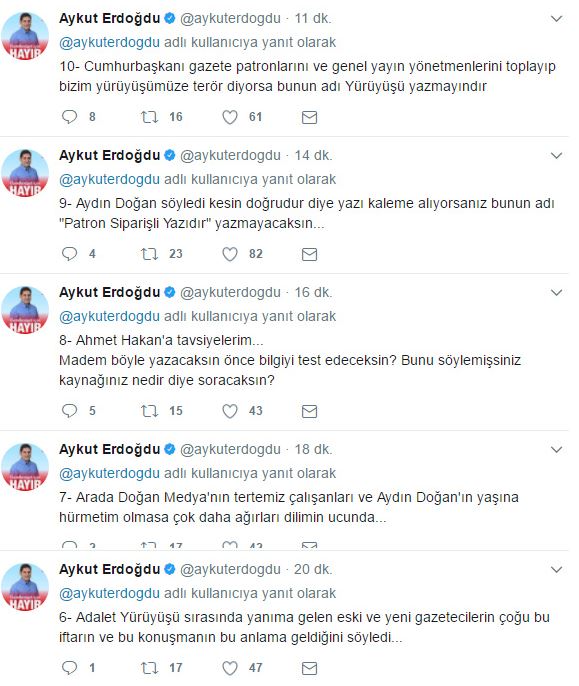 Ahmet Hakan'ın "Yalancı" çıkışına Aykut Erdoğdu'dan jet yanıt: Aydın Doğan'ın yaşına hürmetim olmasa... - Resim : 3