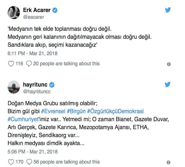 Doğan Medya Grubu'nun satışı sosyal medyada nasıl yankı buldu? - Resim : 3