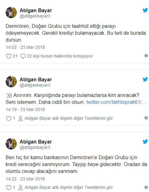 Bu iddia çok konuşulur: Demirören krediyi bulamayacak - Resim : 1