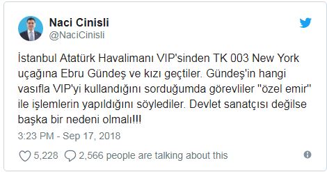 "Ebru Gündeş ve kızı, 'özel emirle' VIP'yi kullanarak New York'a gitti" - Resim : 1