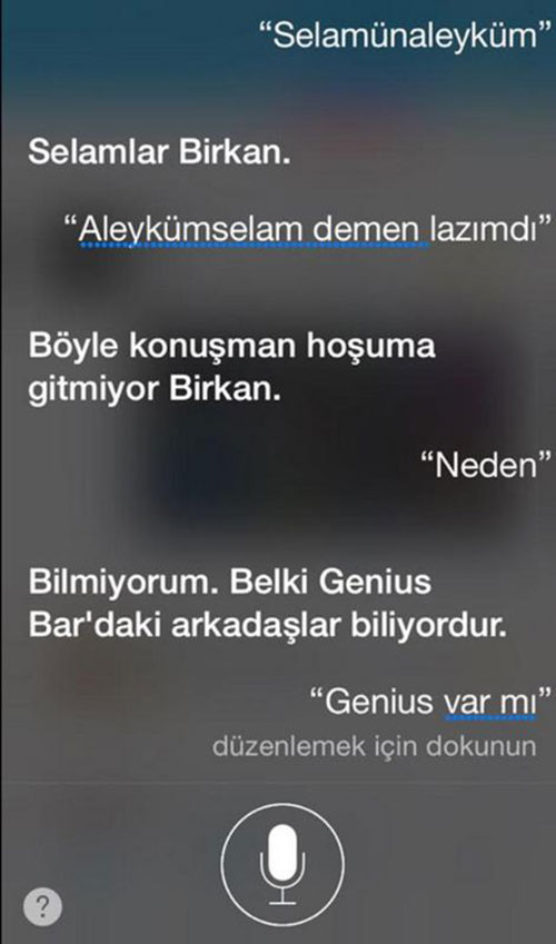 Türkçe Siri sosyal medyayı salladı! - Resim : 2