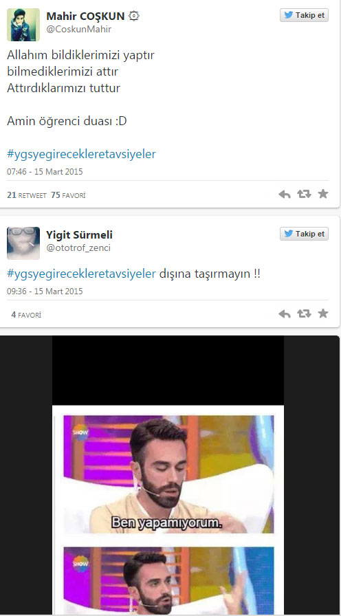 YGS heyecanı Twitter'da trend topic oldu - Resim : 3