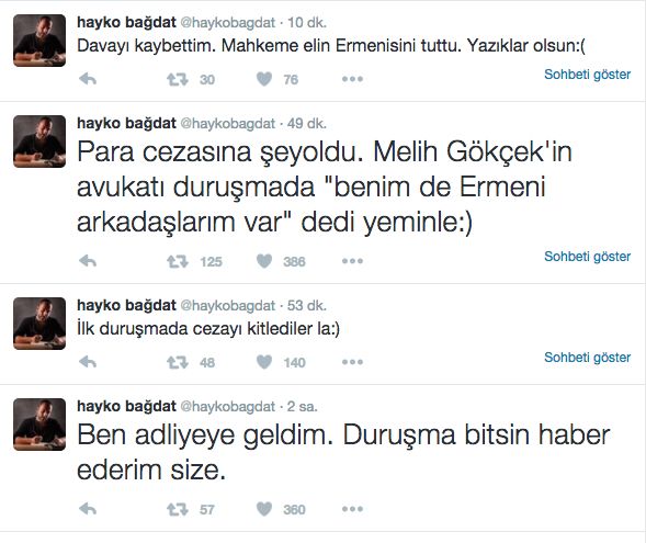 Hayko Bağdat'a Melih Gökçek'e hakaret cezası - Resim : 1