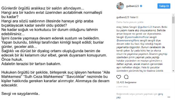 Gülben Ergen'den şok açıklama: Haneme girildi, arabam bıçaklandı - Resim : 1