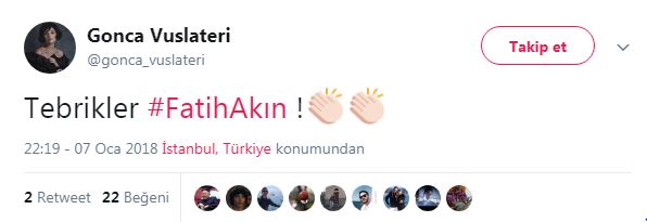 Fatih Akın, Altın Küre ödülü ile Twitter’a damga vurdu - Resim : 4