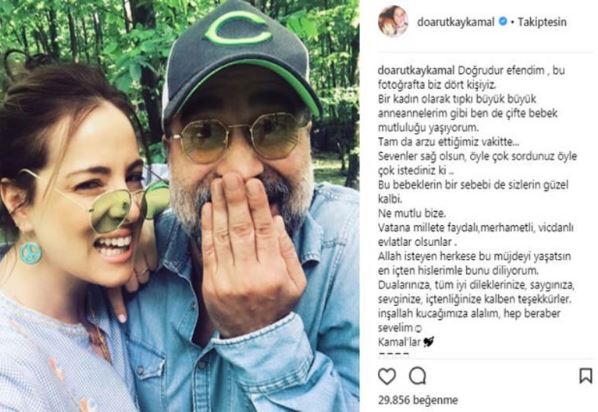 Doğa Rutkay, güzel haberi böyle duyurdu: 'Bu fotoğrafta 4 kişiyiz' - Resim : 1